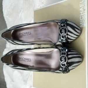 Michael Kors Gray Zebra Heels